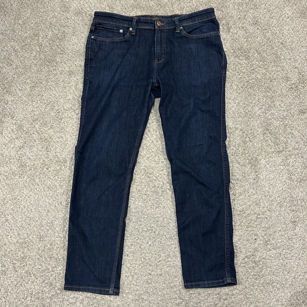DU/ER L2X Slim Fit Jeans Mens 36X30 (Fits 36X29) Blue Denim Flex Waist DUER - Picture 2 of 13